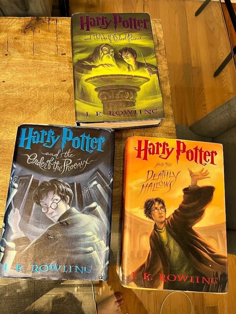 3 J. K. Rowling Harry Potter series hard books first editions